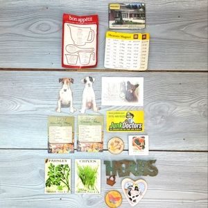 Kitchen Refrigerator Magnets - Dali, Herbs, Dogs, Butterfly, Measurement Tables